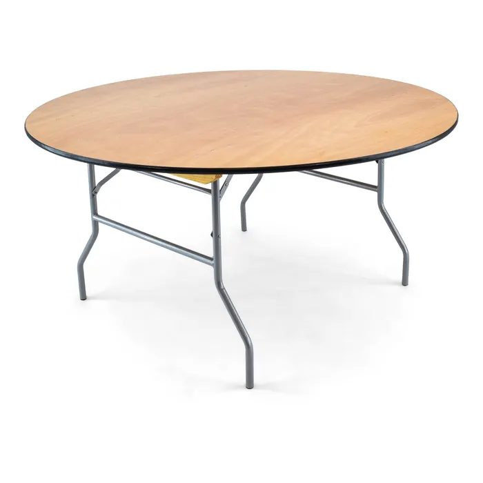 60 Inch Round Plywood Folding Table 5